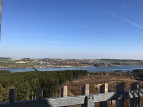 Uitzicht vanaf de Möhnesee-Turm